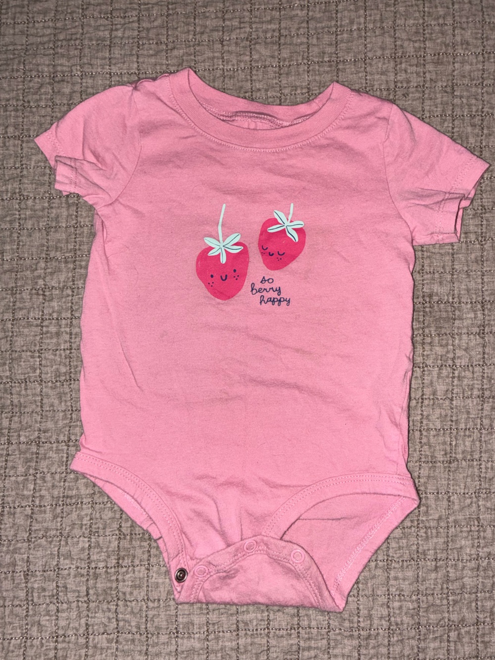 Carter's Pink Strawberry Graphic Short Sleeve Tee